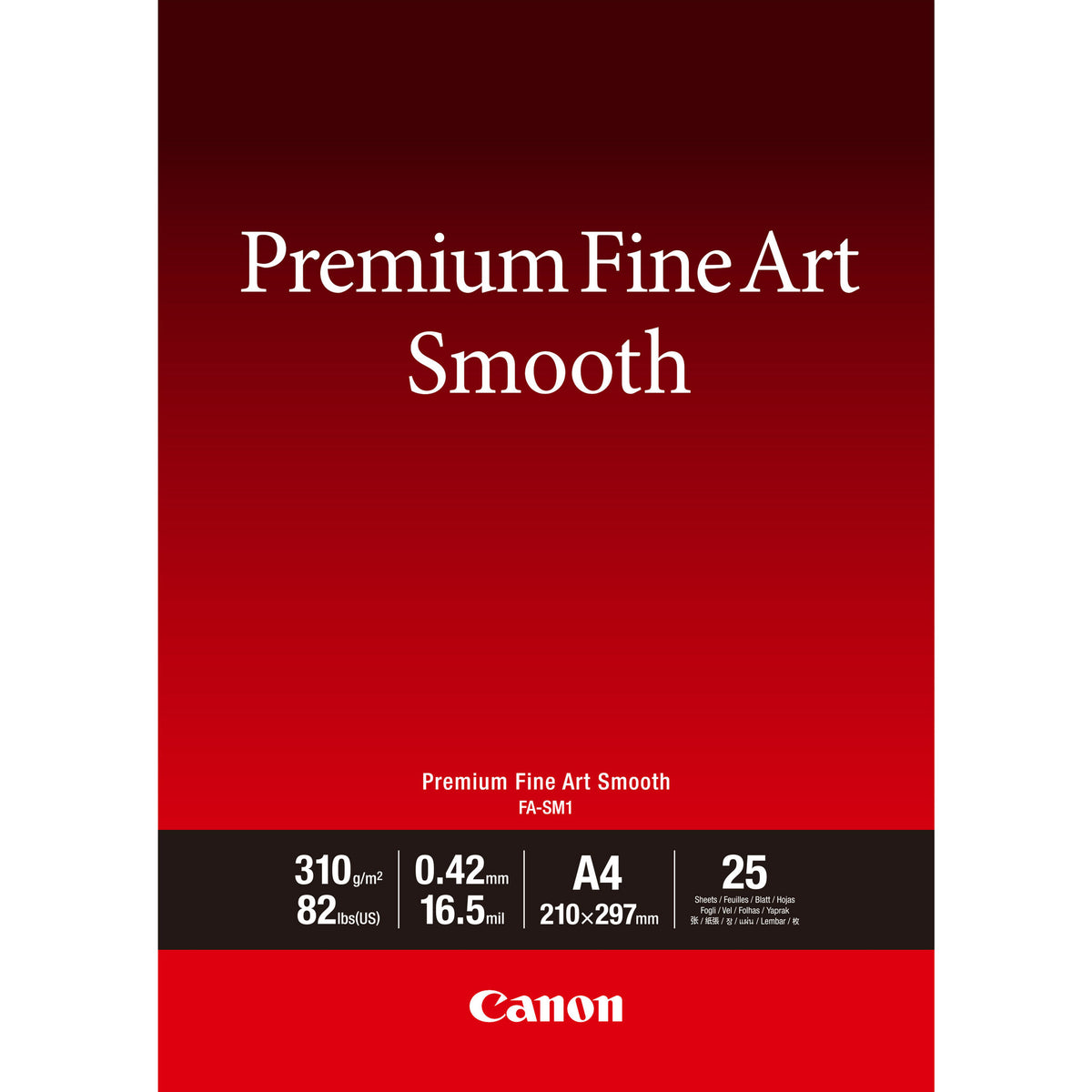 Canon FA-SM1 Premium Fine Art Smooth Paper A4 - 25 Sheets