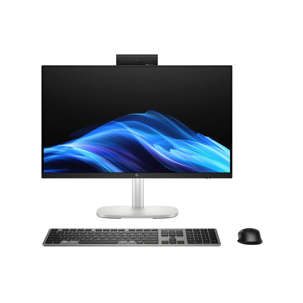 HP A55NMET All-in-One PC/workstation Intel Core Ultra 7 60.5 cm (23.8") 1920 x 1080 pixels 64 GB DDR5-SDRAM Windows 11 Pro Wi-Fi 7 (802.11be) AI PC Silver
