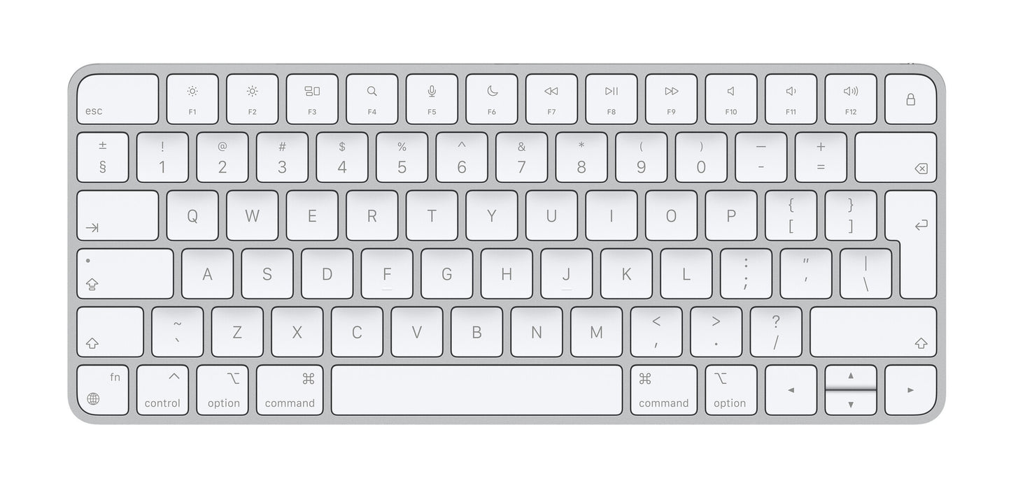 Apple Magic keyboard Universal USB + Bluetooth English Aluminium, White
