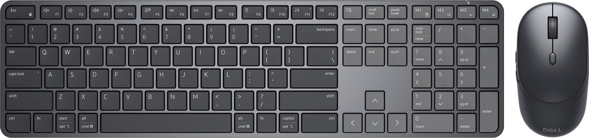 DELL Pro 7 Slim KM726 keyboard Mouse included Home/Office RF Wireless + Bluetooth QWERTY US International Black