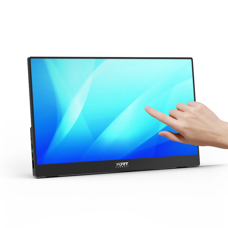 Port Designs 902101T computer monitor 39.6 cm (15.6") 1920 x 1080 pixels Full HD LCD Touchscreen Black