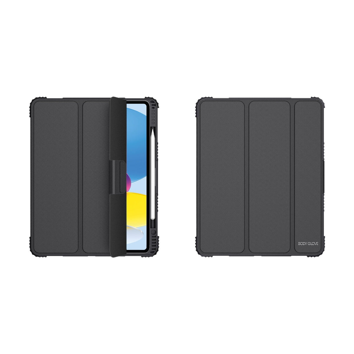 Bodyglove Body Glove Active Case - Apple iPad 11-inch (A16, 2025) / iPad 10.9-inch 10th Gen (2022) - Black/Clear