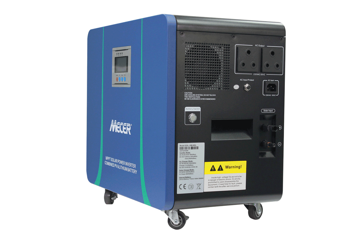 Mecer 2Kw 25.6V 100Ah Lithium Battery 820W MPPT
