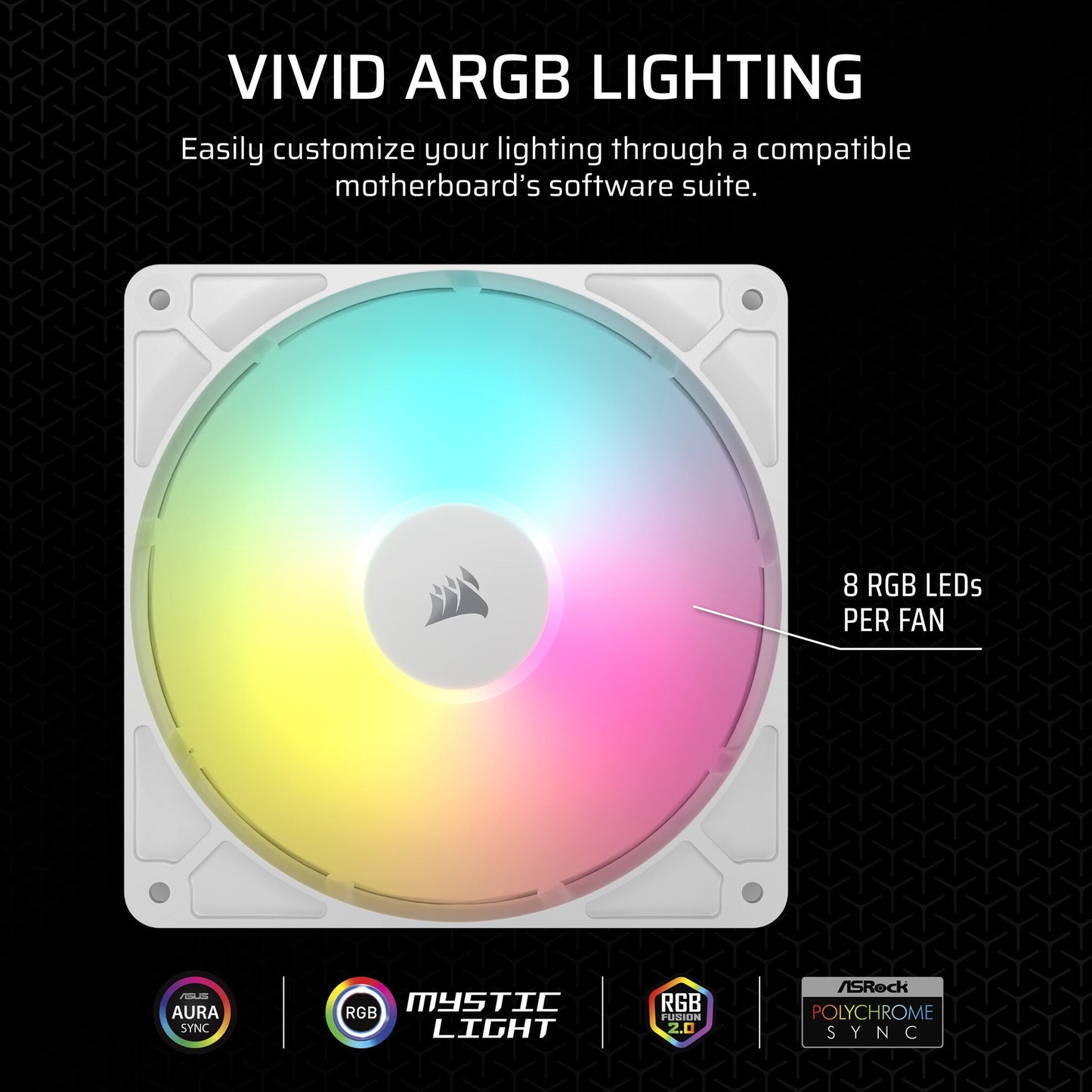 Corsair RS140 ARGB Computer case Fan 14 cm White 2 pc(s)