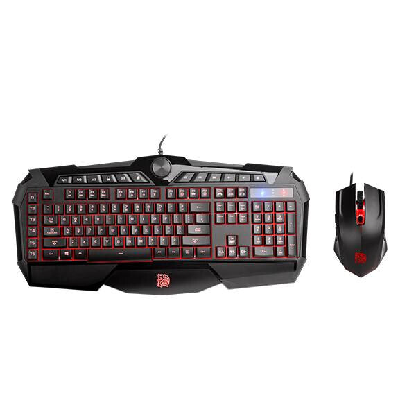 Tt eSPORTS CHALLENGER keyboard Mouse included Gaming USB QWERTY Black