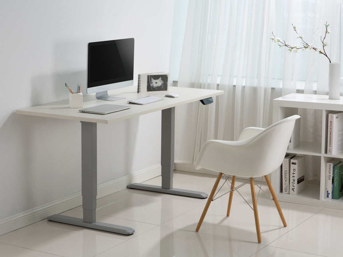 Equip ERGO Electric Sit-Stand Desk Frame, Dual Motor, White
