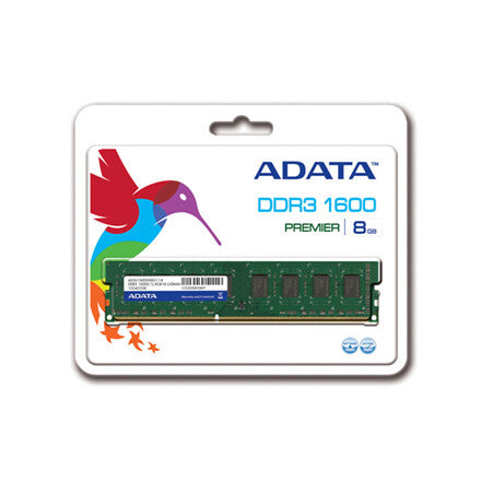 ADATA ADDU1600W8G11-S memory module 8 GB 1 x 8 GB DDR3L 240-pin DIMM