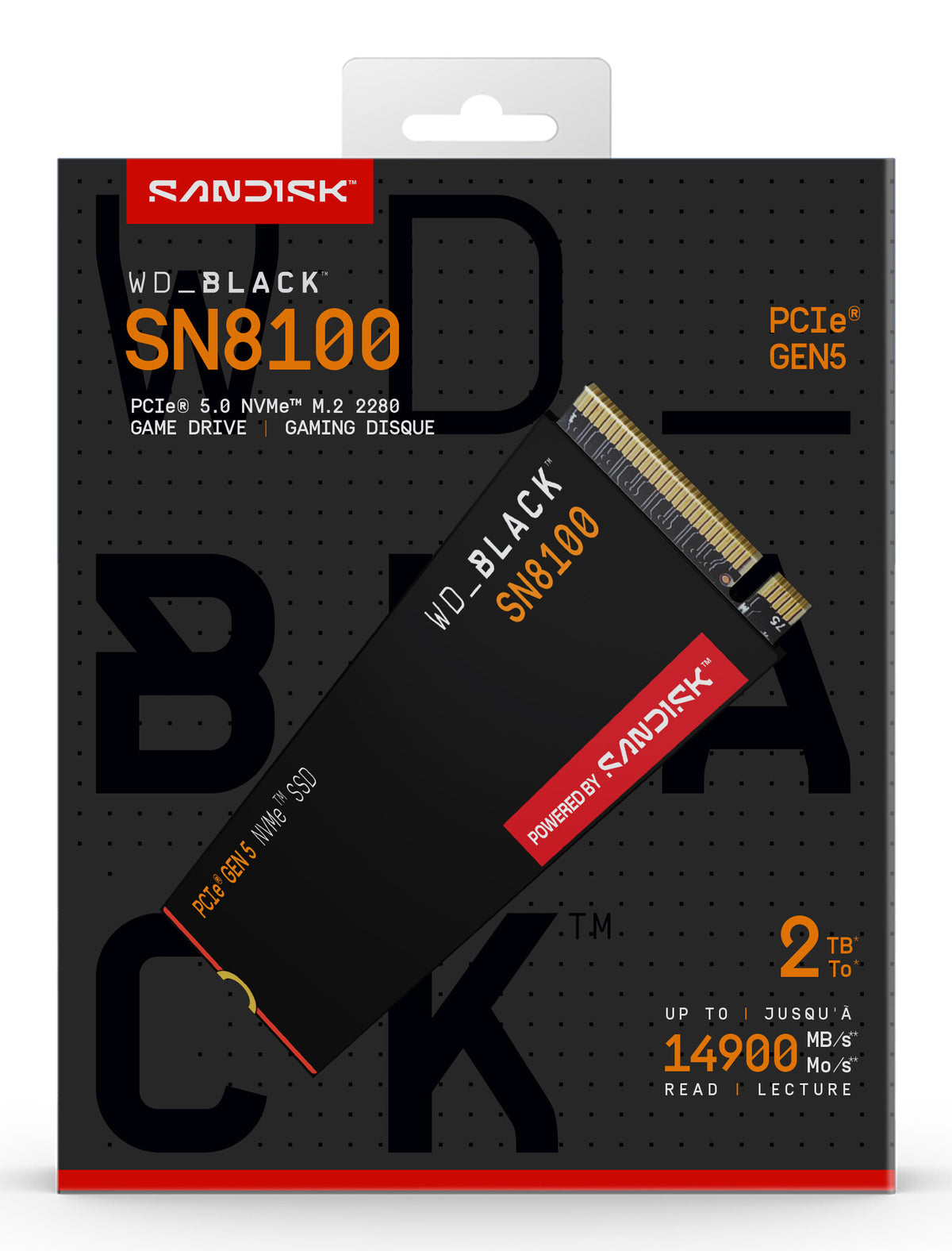 Western Digital Black WD_BLACK™ SN8100 NVMe™ SSD POWERED BY SANDISK 2 TB