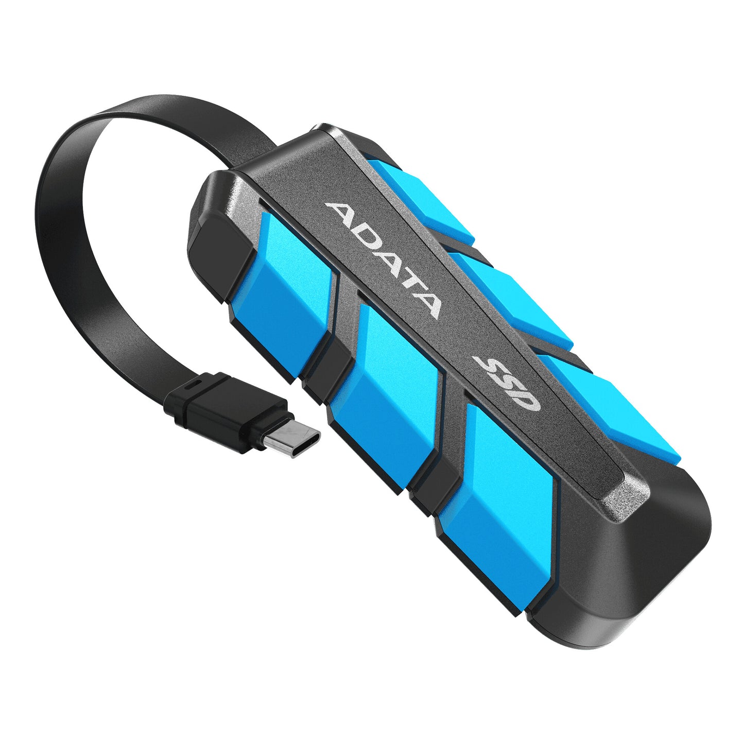 ADATA Externe SSD SC740 2TB Plug&Go blue 1050/1000 MIL.STD USB Type-C 3.2 Gen 2 (3.1 Gen 2) Black, Blue