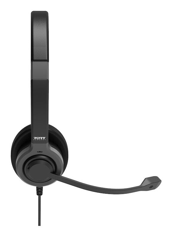 Port Designs 912001 headphones/headset Wired Head-band Office/Call center USB Type-C / USB Type-A Black