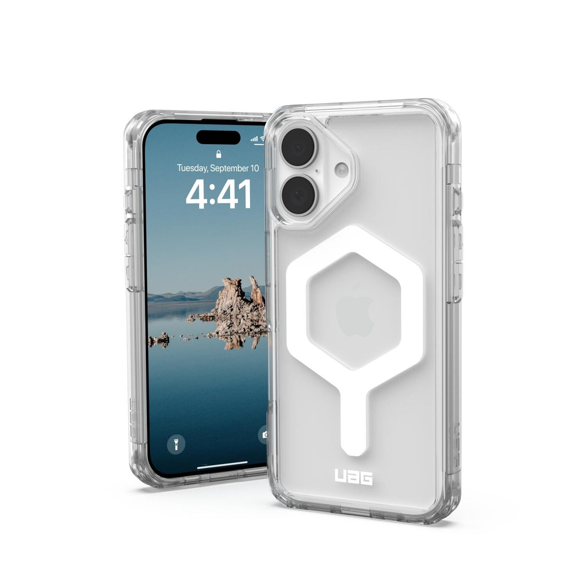 Urban Armor Gear UAG Plyo Magnet Case - Apple iPhone 16 - Ice & White