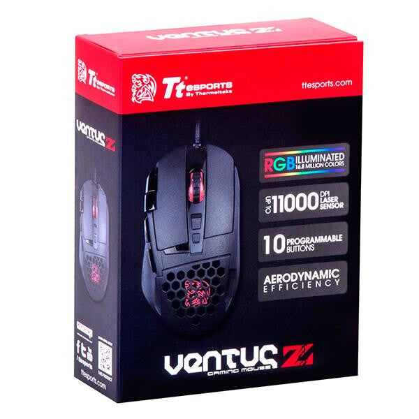 Thermaltake VENTUS Z mouse Gaming Right-hand USB Type-A Laser 11000 DPI