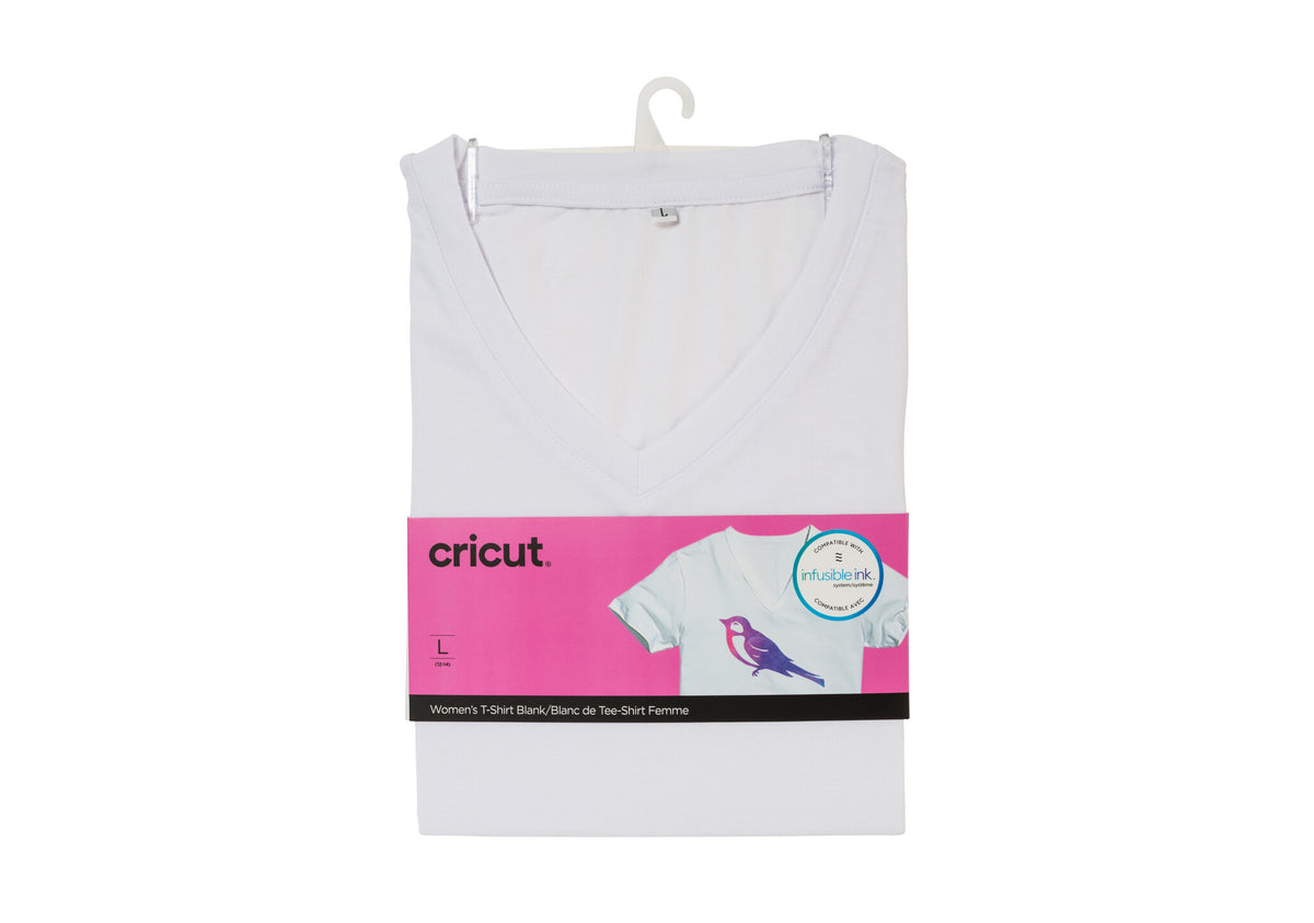 Cricut Infusible Ink Women's White T-Shirt (L)