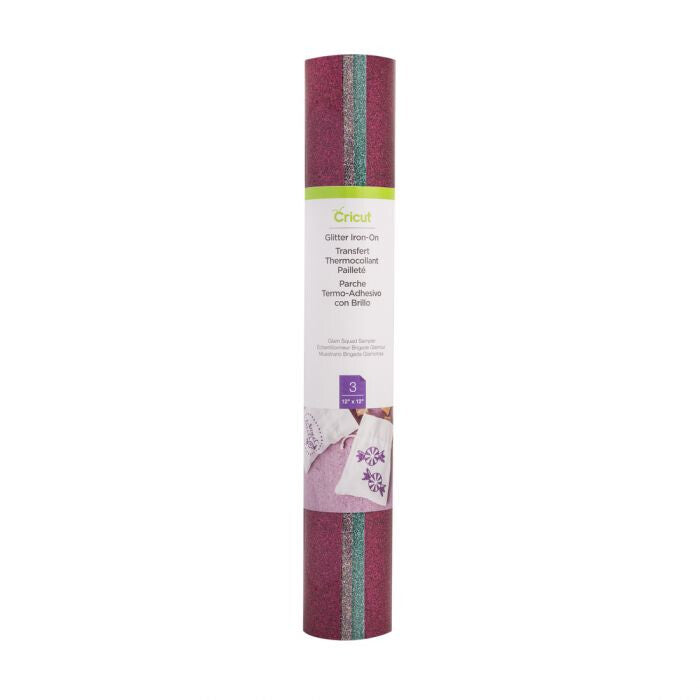 Cricut Glitter Iron-On Heat transfer vinyl roll 3 sheets