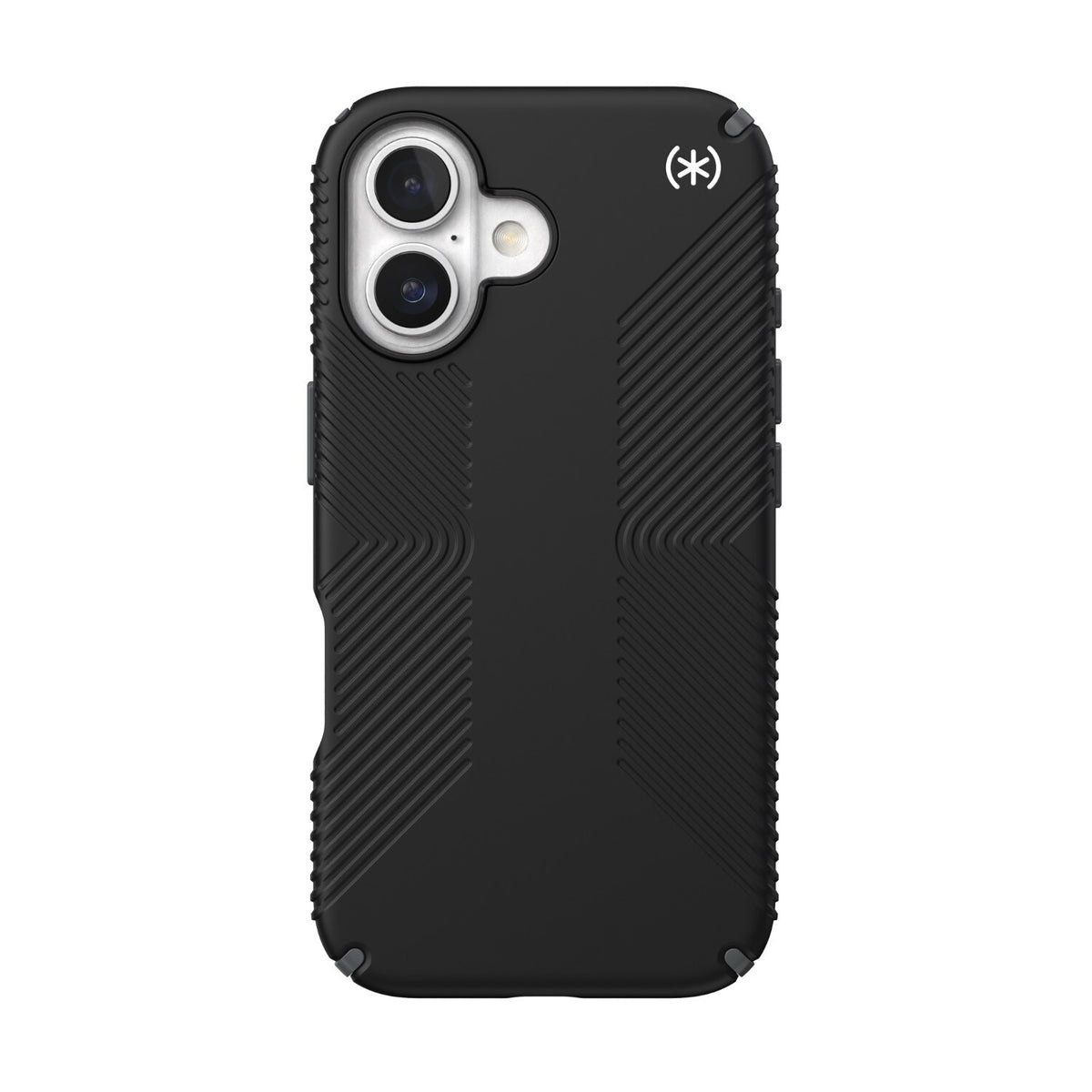 Speck Presidio2 Grip Case - Apple iPhone 16 - Black/Slate Grey