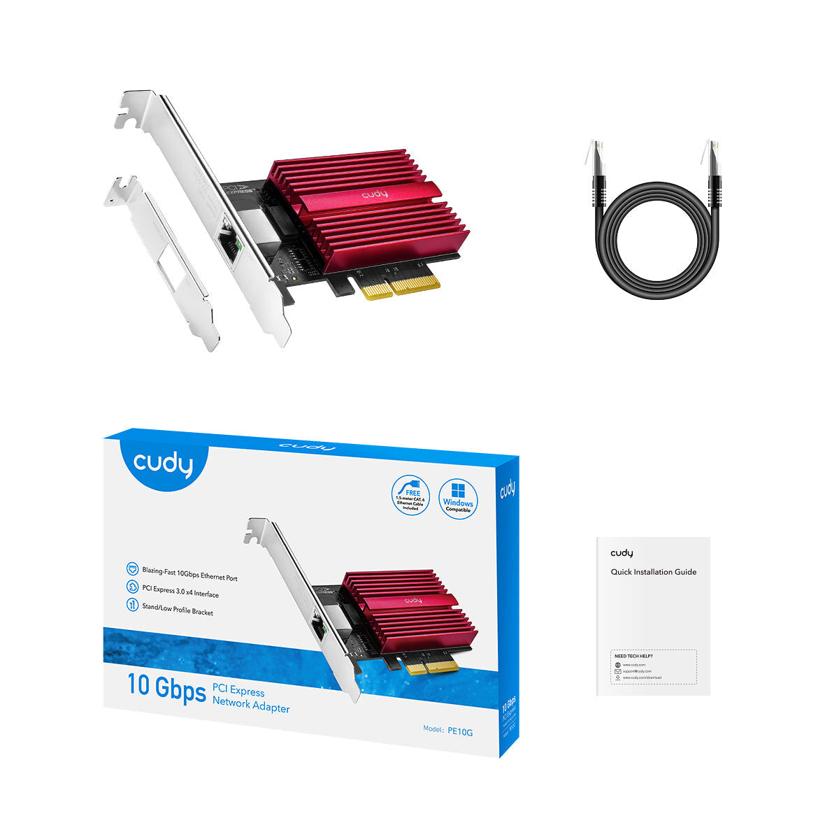 Cudy PE10G network card Internal Ethernet 10000 Mbit/s