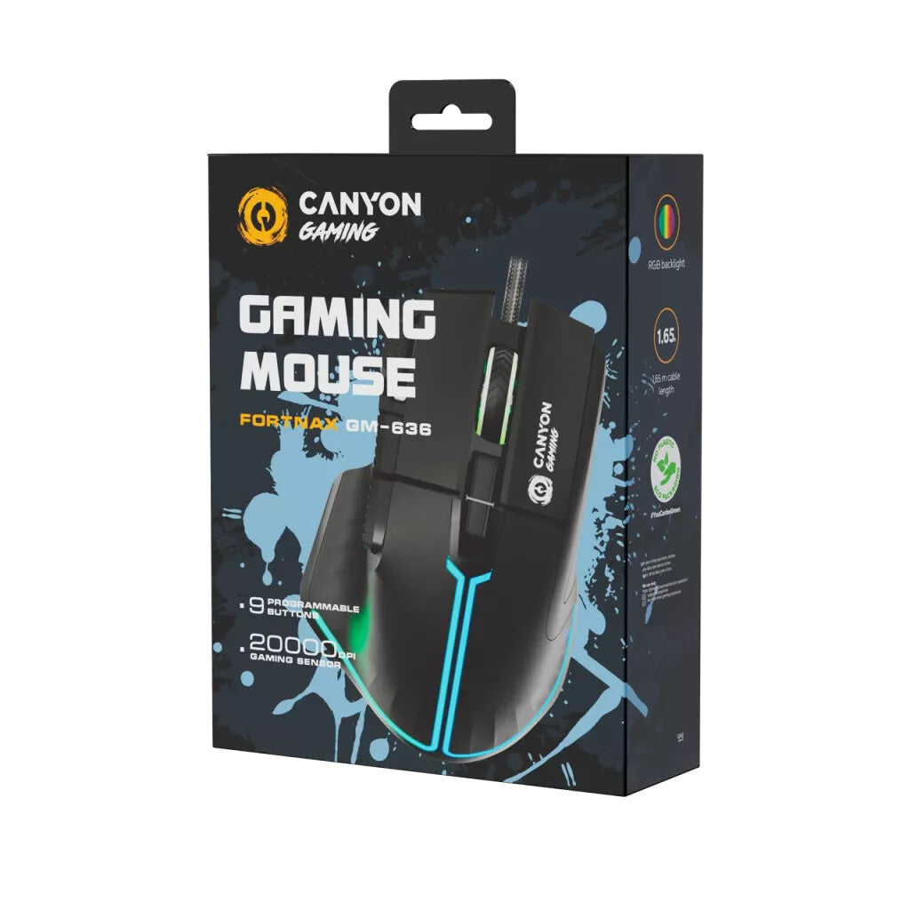 Canyon Gaming Fortnax GM-636 mouse Right-hand USB Type-A Optical 20000 DPI