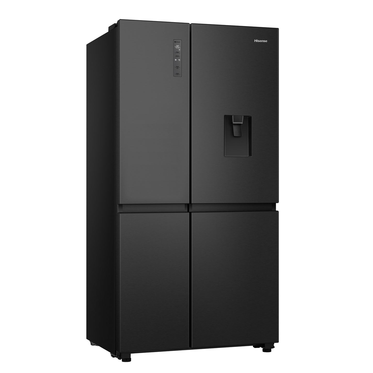 Hisense H800SB-WD side-by-side refrigerator Freestanding 631 L Black, Stainless steel