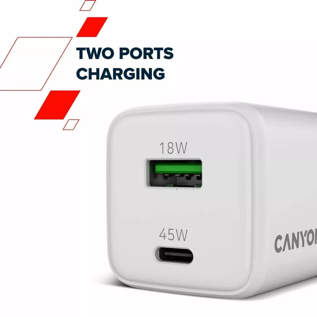 Canyon CU45AC Universal White AC Fast charging Indoor