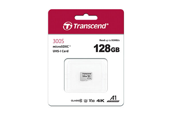 Transcend microSD Card SDXC 300S 128GB with Adapter