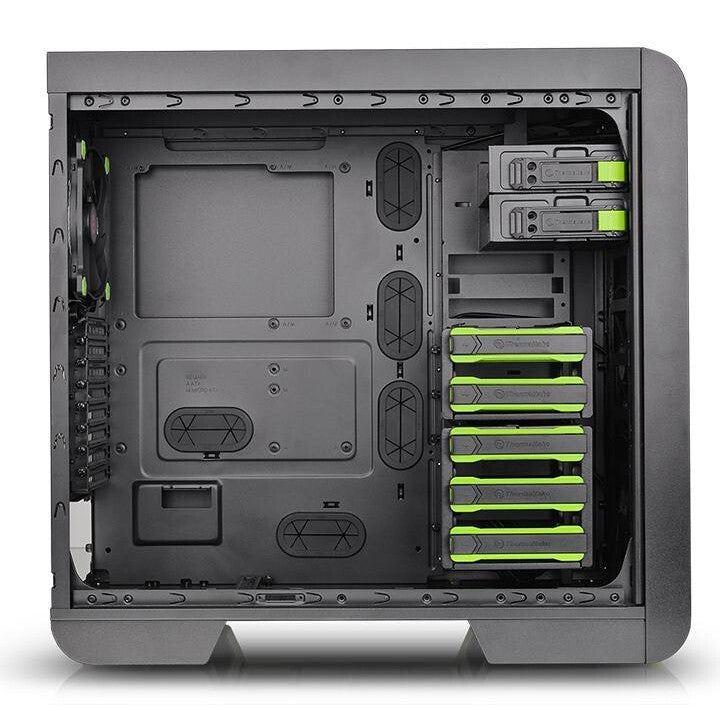 Thermaltake Core V51 Riing Edition Midi Tower Black, Green
