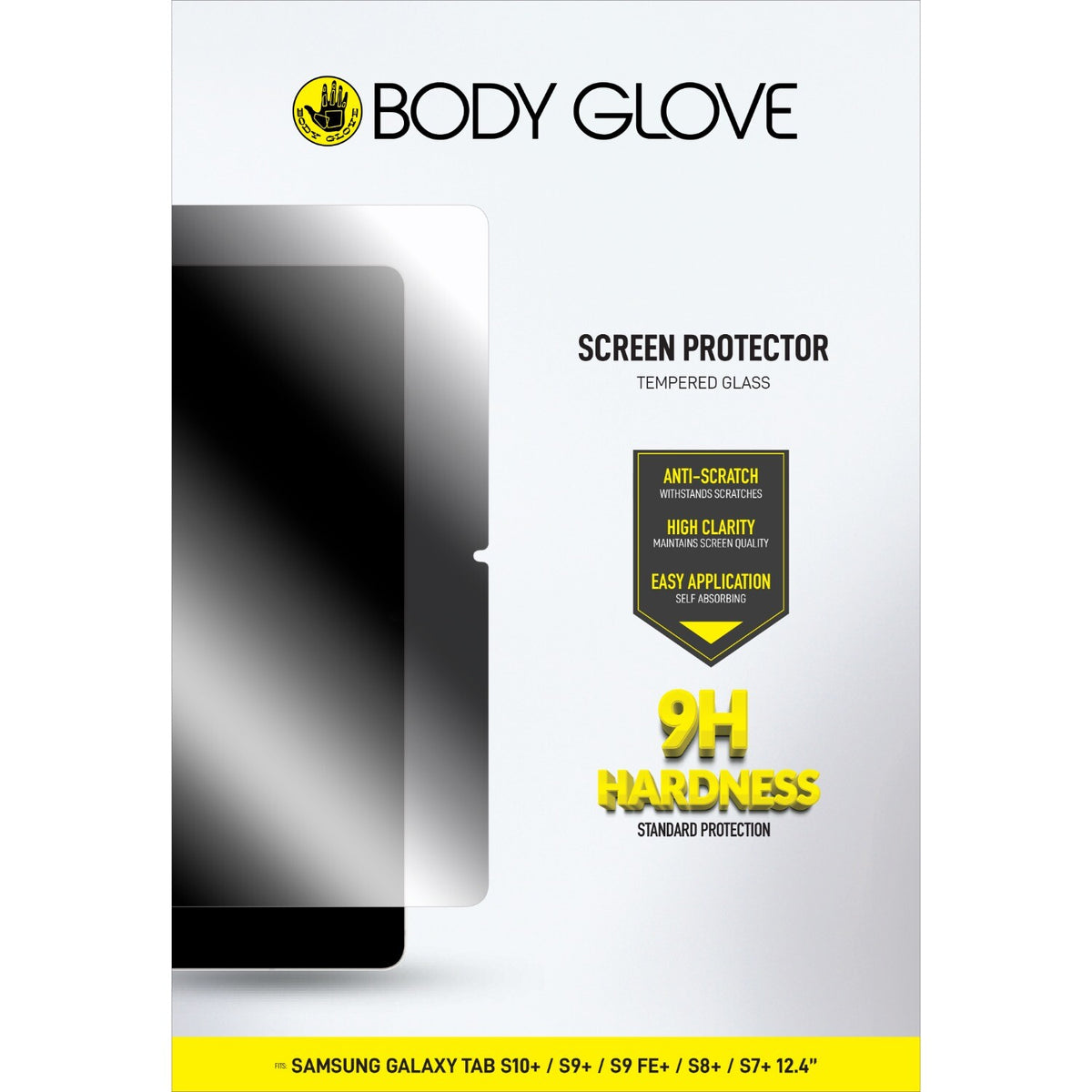 Bodyglove Body Glove Tempered Glass Screen Protector - Samsung Galaxy Tab S10+ / S9+ / S9 FE+ / S8+ / S7+ - Clear
