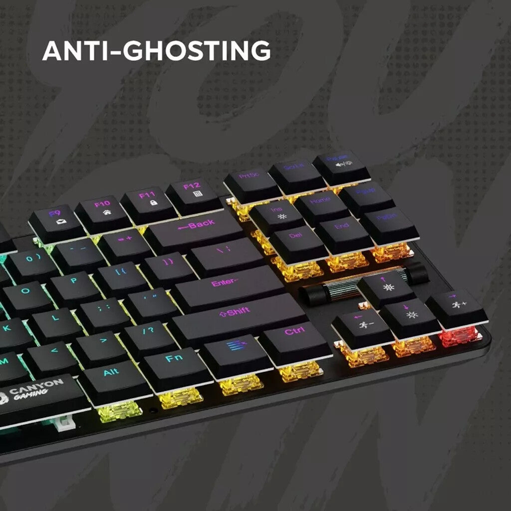 Canyon GK-50 keyboard Gaming USB QWERTY English Black