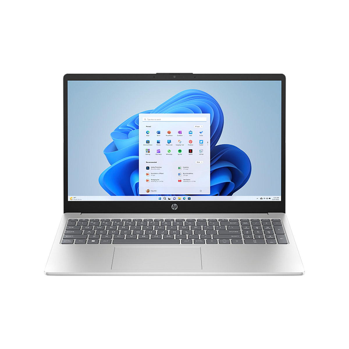 HP D6ZT0EA laptop Intel® Core™ i7 150U 39.6 cm (15.6") Full HD 8 GB DDR4-SDRAM 512 GB SSD Wi-Fi 6 (802.11ax) Windows 11 Home Silver
