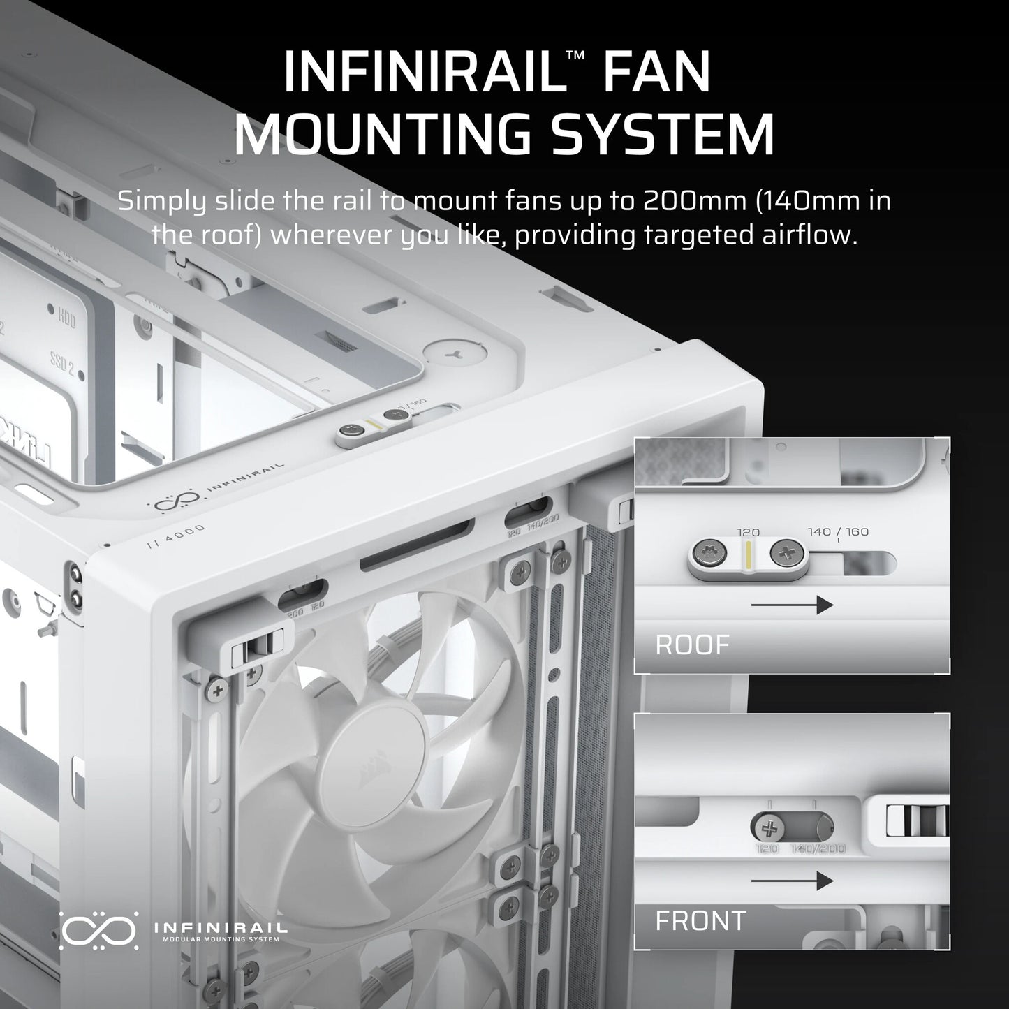 Corsair FRAME 4000D RS Midi Tower White
