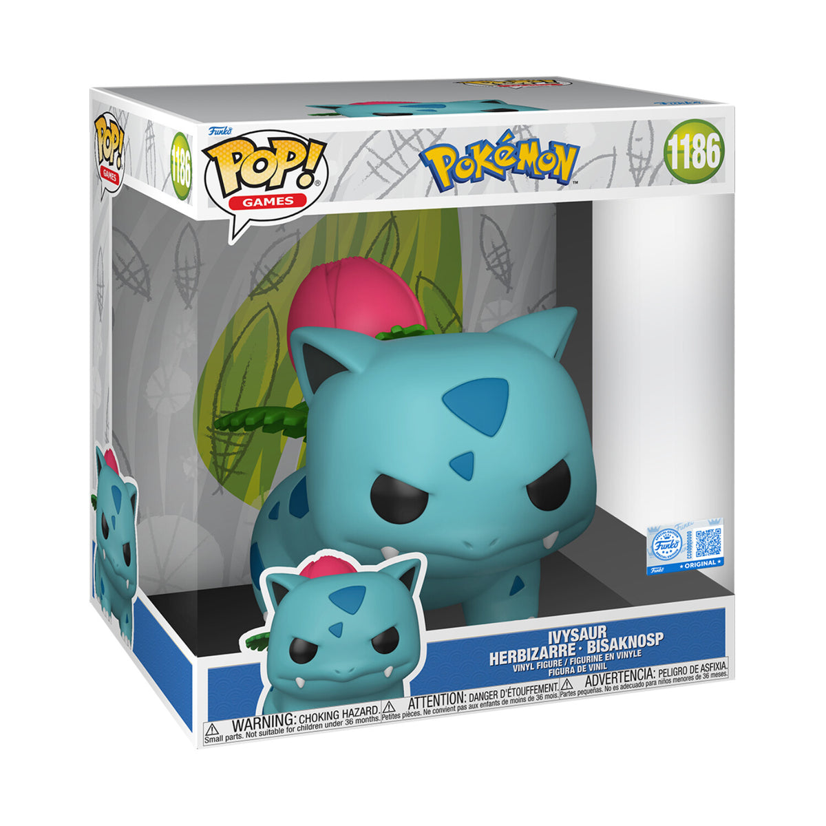 Funko Pop! Games: Pokemon - Ivysaur Herbizzare-Bisaknosp (Special Edition)