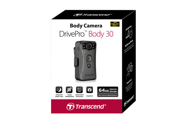 Transcend DrivePro Body 30 action sports camera Full HD Wi-Fi 130 g