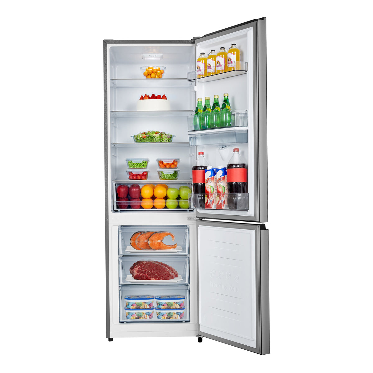 Hisense H450BIT-WD fridge-freezer Freestanding 347 L Silver