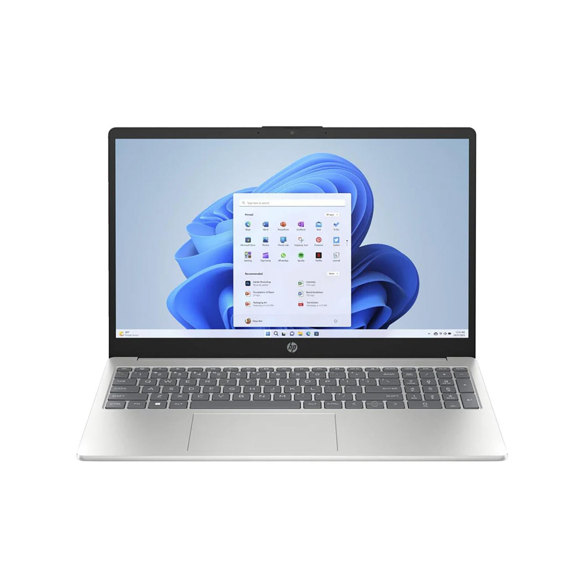 HP 15 15.6 FHD Ryzen 7-7730U 8GB 512GB Win 11 Home Natural Silver Notebook