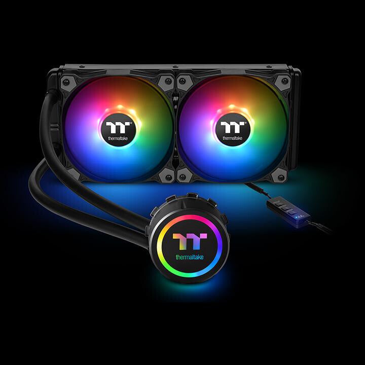 Thermaltake Water 3.0 240 ARGB Sync Processor All-in-one liquid cooler Black, Multicolour