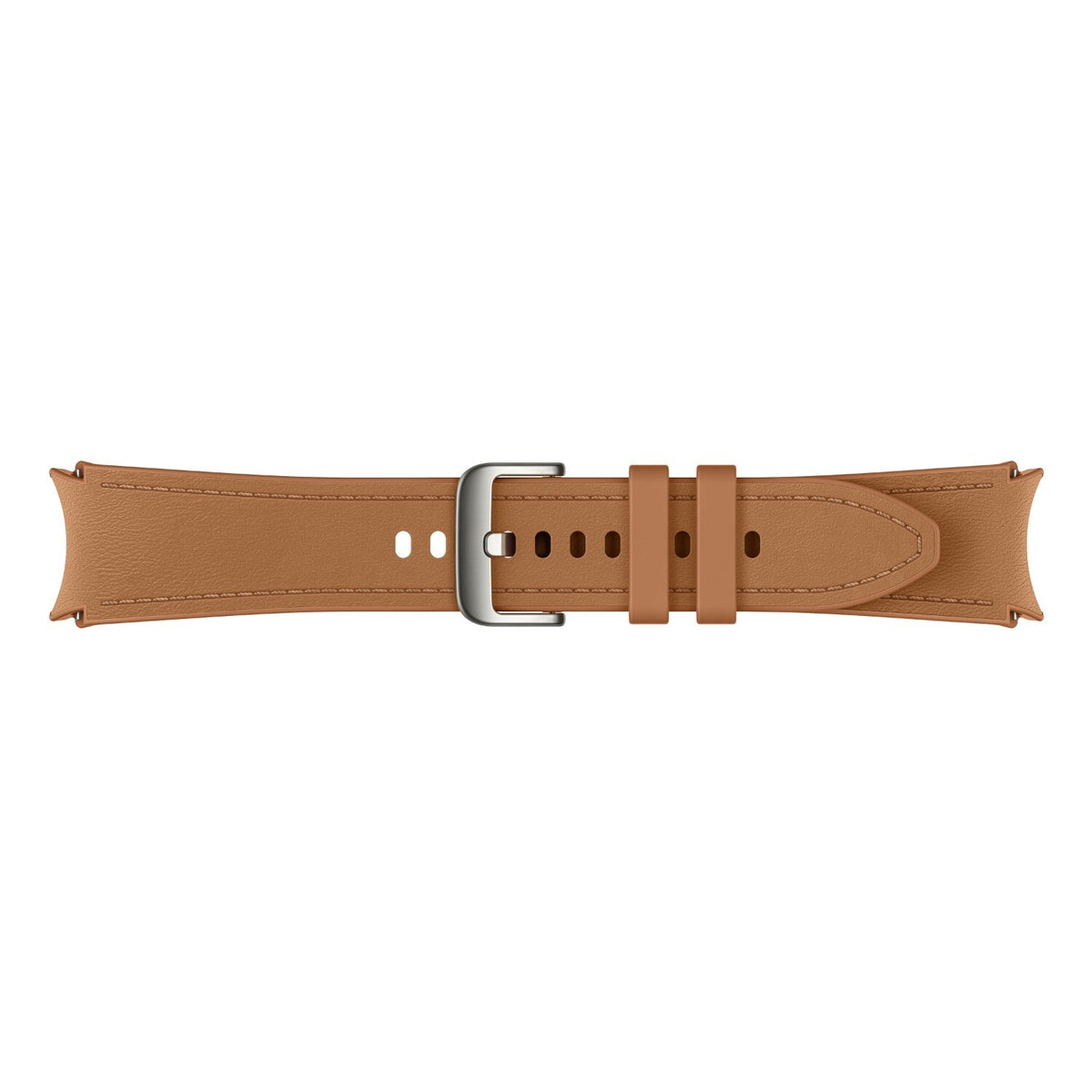 Samsung Classic Hybrid Leather Watch Strap (M/L) - Samsung Galaxy Watch6/Watch5/Watch4 - Brown