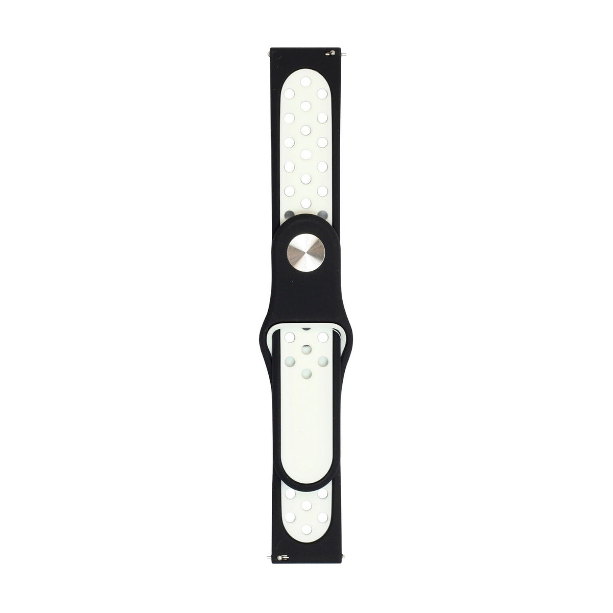 Bodyglove Body Glove Silicone Watch Strap - Samsung Galaxy Watch6 (40mm) / 7 (40mm) / 4 (40mm) - White/Black