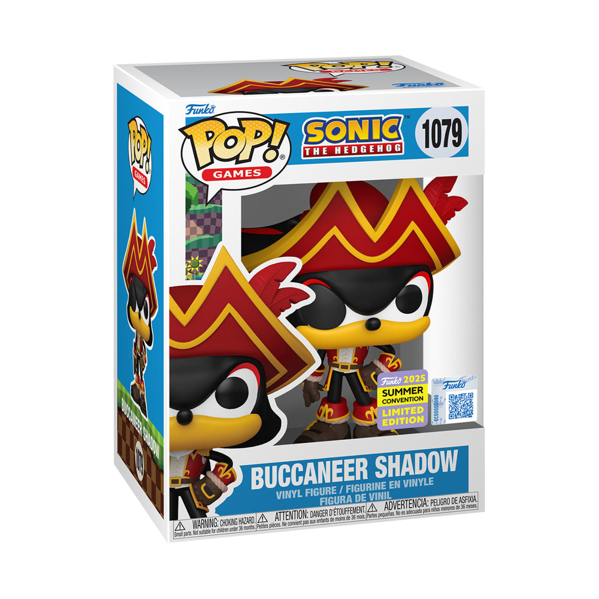 Funko Pop! Games: Sonic The Hedgehog - Buccaneer Shadow (Funko 2025 Summer Convention Limited Edition)
