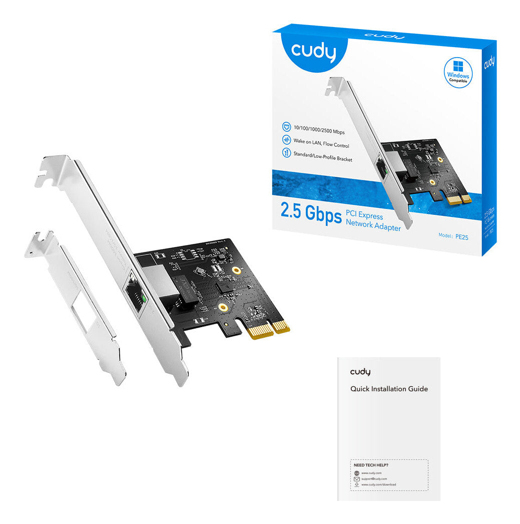 Cudy PE25 network card Internal Ethernet
