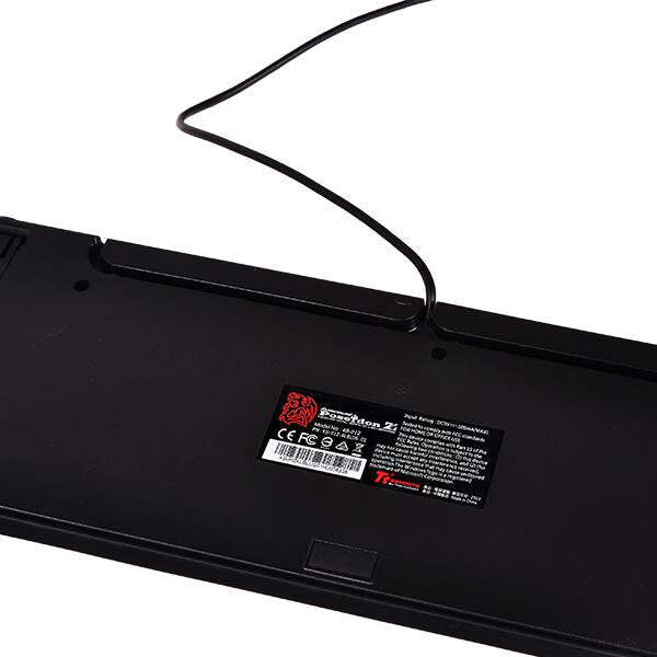 Tt eSPORTS KB-PIZ-KLBLUS-01 keyboard Gaming USB QWERTY English Black