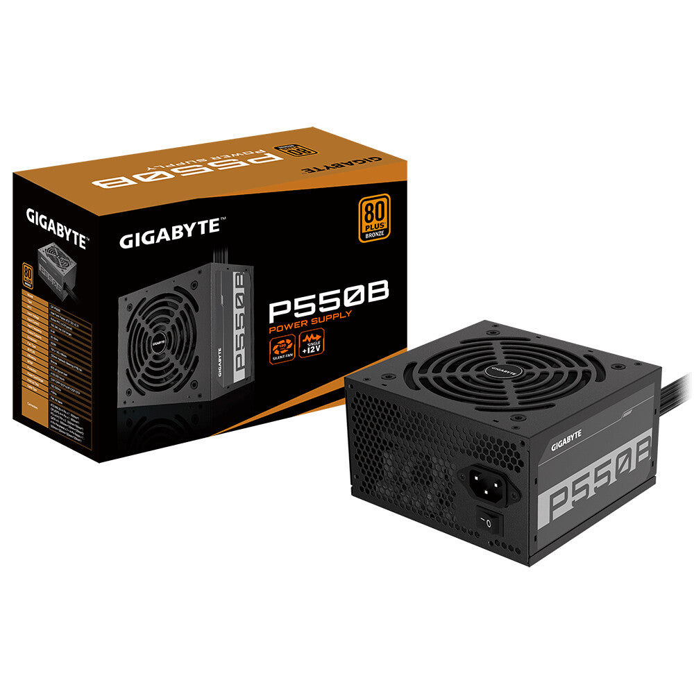GIGABYTE P550B power supply unit 550 W 20+4 pin ATX ATX Black
