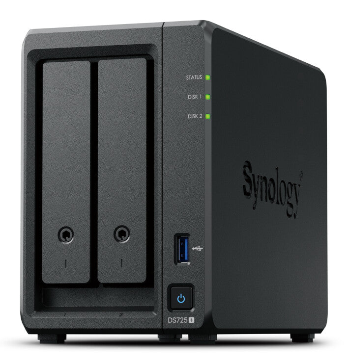 Synology DiskStation DS725+ NAS/storage server Ryzen Embedded R1600 4 GB DDR4 0 TB Black