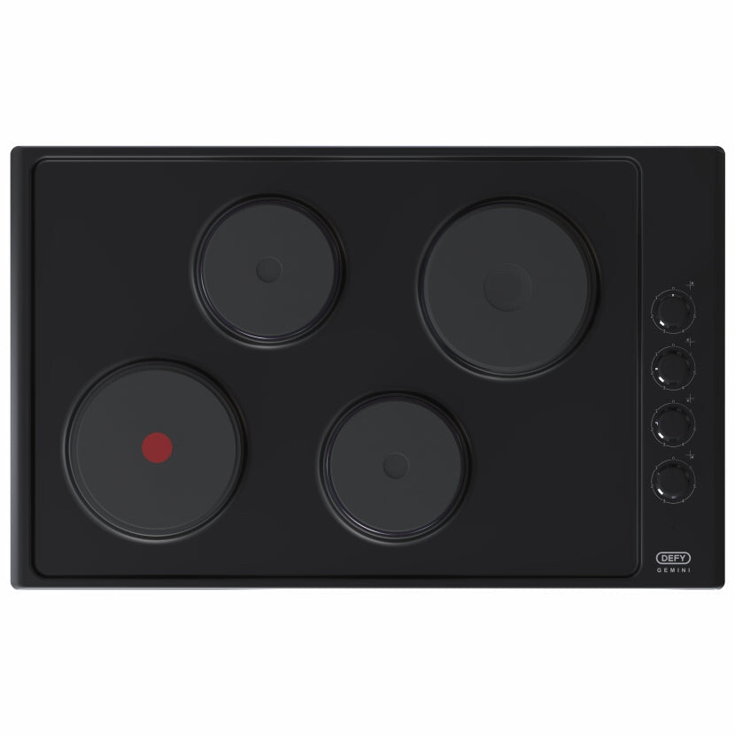 Defy DHD416 hob Black Built-in 82 cm Sealed plate 4 zone(s)