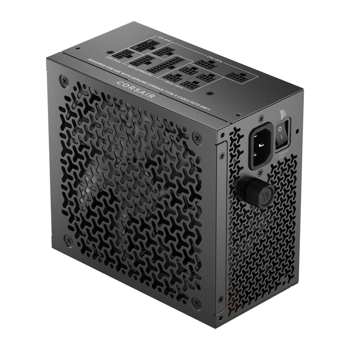 Corsair RM Series™ RM850x Shift — 850 Watt 80 PLUS Gold Fully Modular ATX PSU; ATX 3.1; PCI-E 5.1; 10yr Warranty