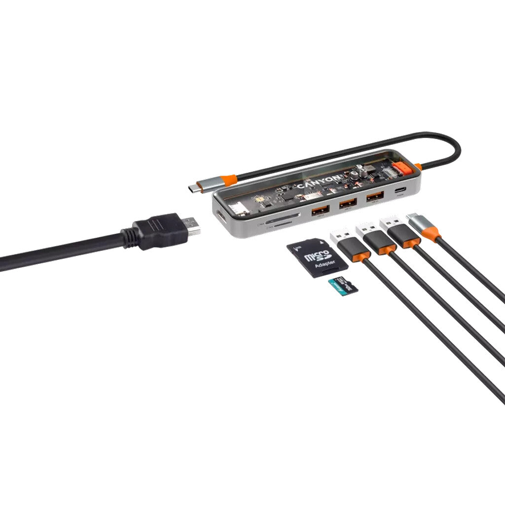 Canyon DS-13 USB Type-C 5000 Mbit/s Grey