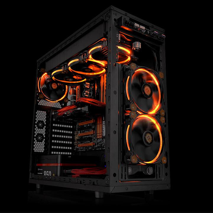 Thermaltake Riing 12 Computer case Fan 12 cm Black, Orange