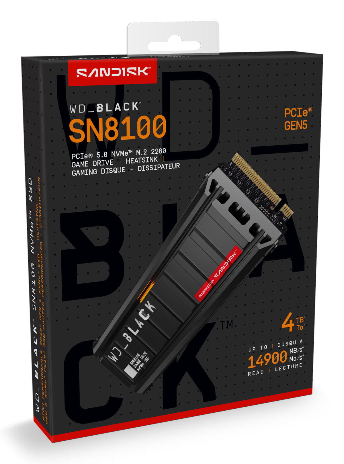 Western Digital WD BLACK SN8100 NVMe SSD - 1TB, Without Heatsink