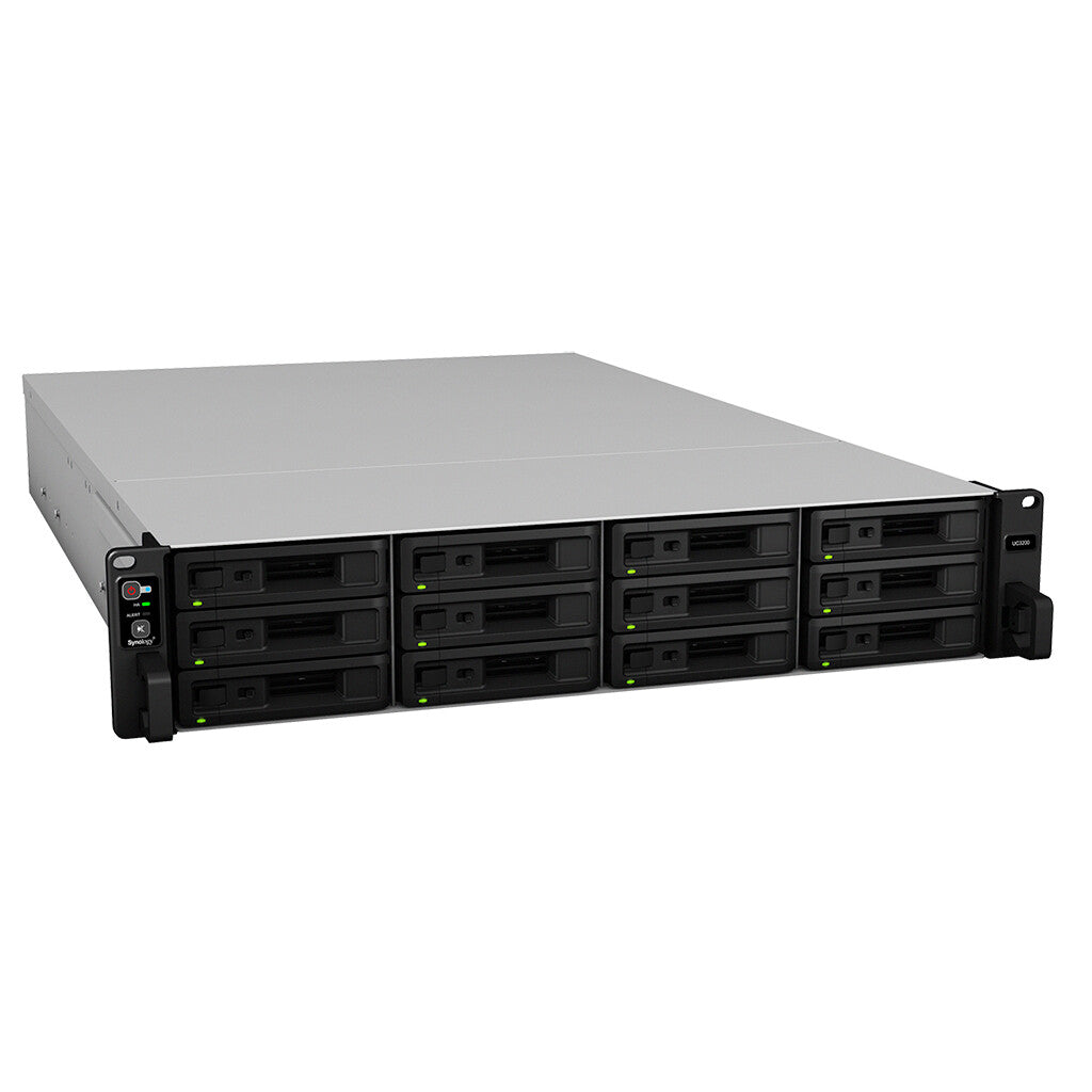 Synology Unified Controller UC3200 SAN Rack (2U) Intel® Xeon® D D-1521 8 GB DDR4 0 TB Black, Grey