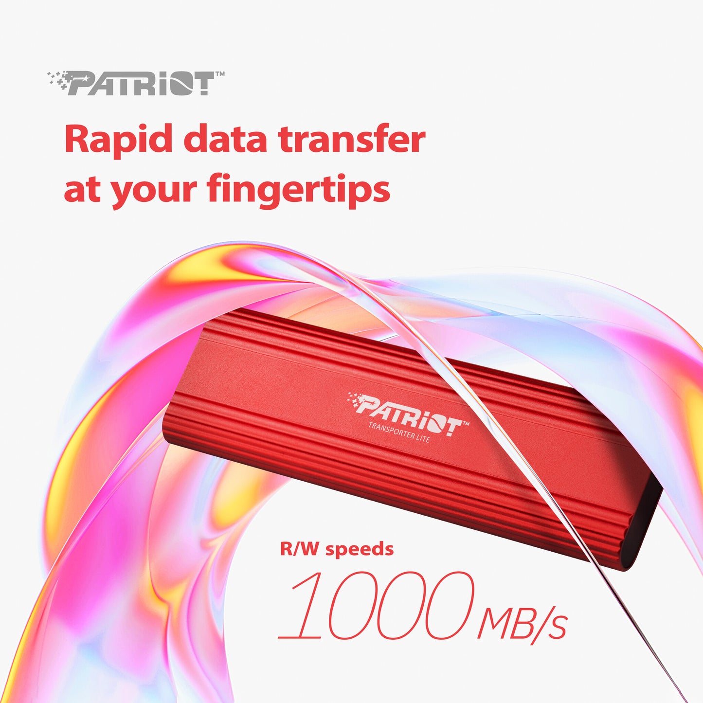 Patriot Memory Transporter Lite 512 GB USB Type-C 3.2 Gen 2 (3.1 Gen 2) Red
