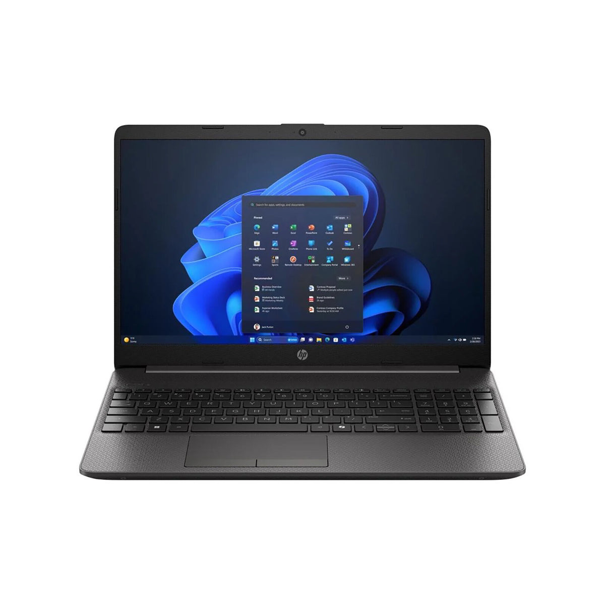 HP A23RGEA laptop Intel® N N150 39.6 cm (15.6") Full HD 8 GB DDR4-SDRAM 256 GB SSD Wi-Fi 6 (802.11ax) Windows 11 Home Black
