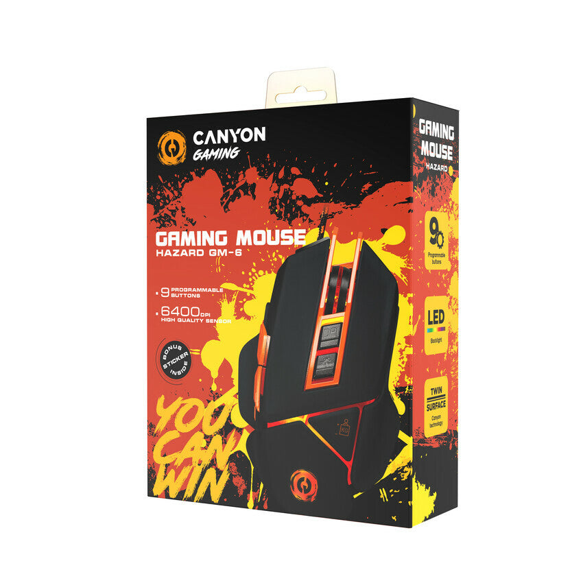 Canyon Hazard mouse Gaming USB Type-A Optical 6400 DPI